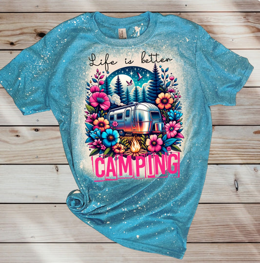 Life is better Camping T shirt