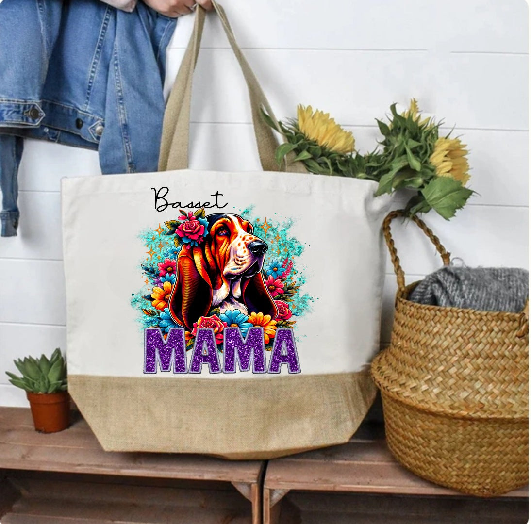 Basset Hound Mama Premium Tote