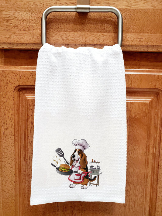 Basset Hound Chef Kitchen Towel