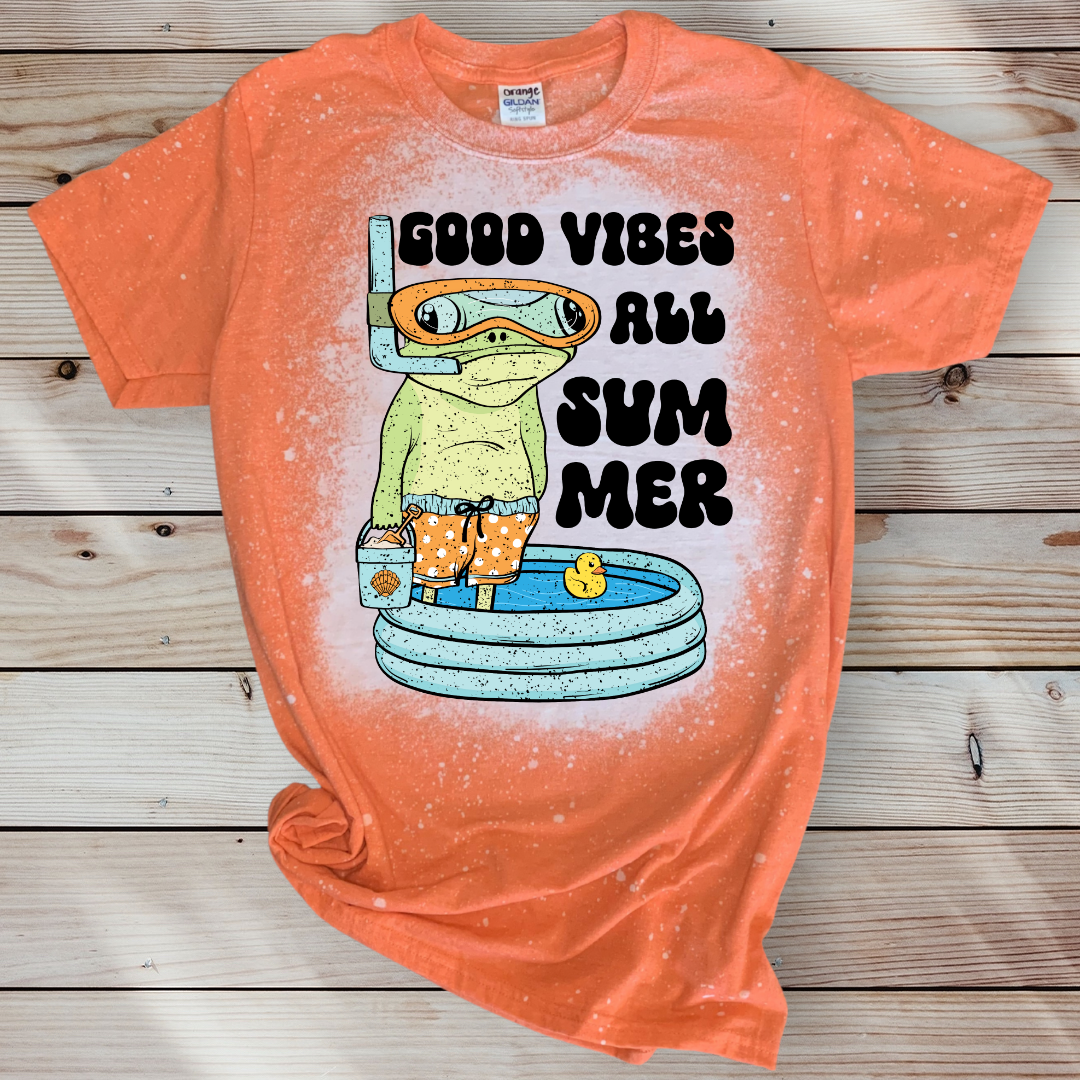 GOOD VIBES ALL SUMMER FROG T SHIRT