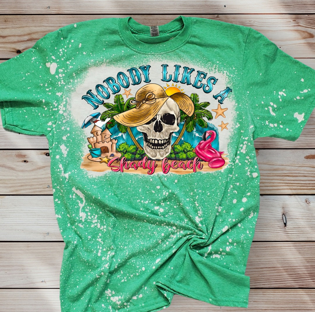 NOBODY LIKES A SALTY BEACH SKULL T SHIRT