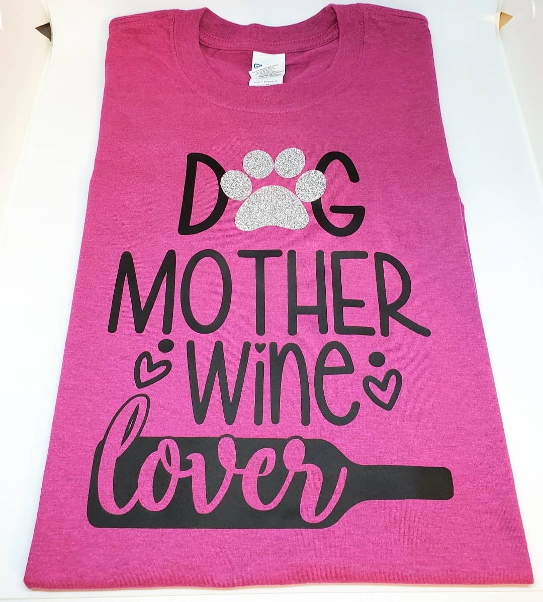 "Dog mother wine lover" T Shirt