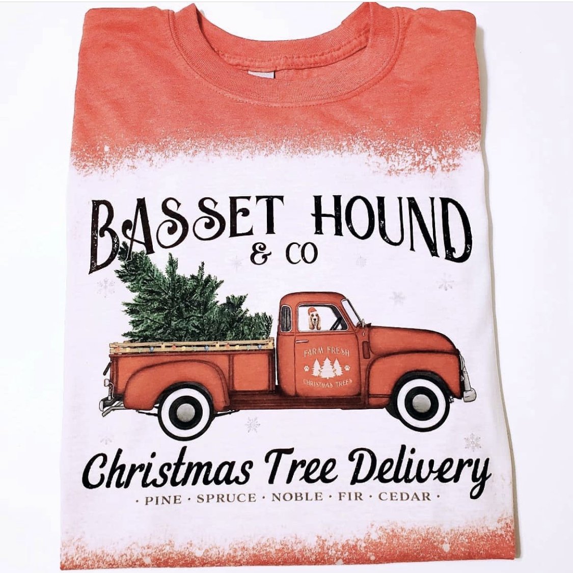 Basset Hound Christmas Tree Delivery Shirt