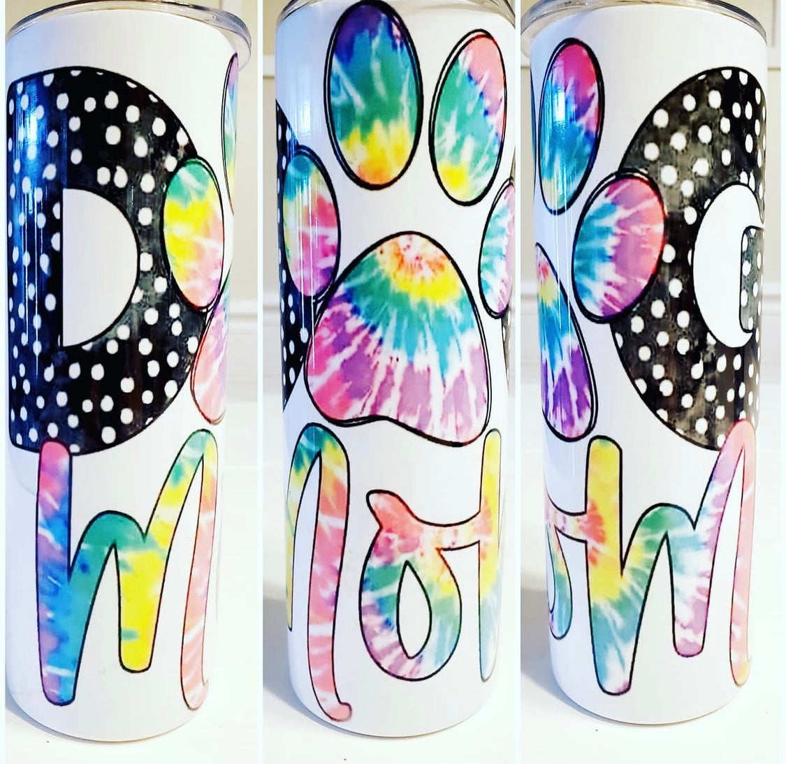 Dog Mom Skinny Tumbler